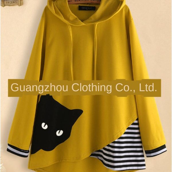 fpjla new autumn and winter new cartoon cat striped autumn winter long-sleeved long 2019 sleeve patchwork hooded long sleeve yuokj, Black
fpjla new autumn and winter new cartoon cat striped autumn winter long-sleeved long 2019 sleeve patchwork hooded long sleeve yuokj, Black