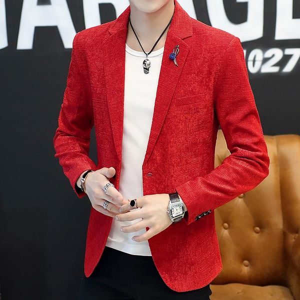 hobo 20019 men's cultivate one's morality handsome blazer personality fashion pure color blazer, White;black
hobo 20019 men's cultivate one's morality handsome blazer personality fashion pure color blazer, White;black
