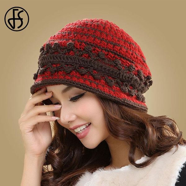 fs winter hats for women beanie caps wool knit skullies wine red warm cap beanies ladies 2020 gorros female bonnet fedora, Blue;gray
fs winter hats for women beanie caps wool knit skullies wine red warm cap beanies ladies 2020 gorros female bonnet fedora, Blue;gray