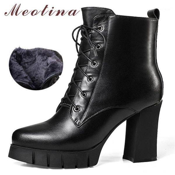 meotina winter snow boots women natural genuine leather block heel ankle boots warm wool zip extreme high heel shoes lady 34-391, Black
meotina winter snow boots women natural genuine leather block heel ankle boots warm wool zip extreme high heel shoes lady 34-391, Black