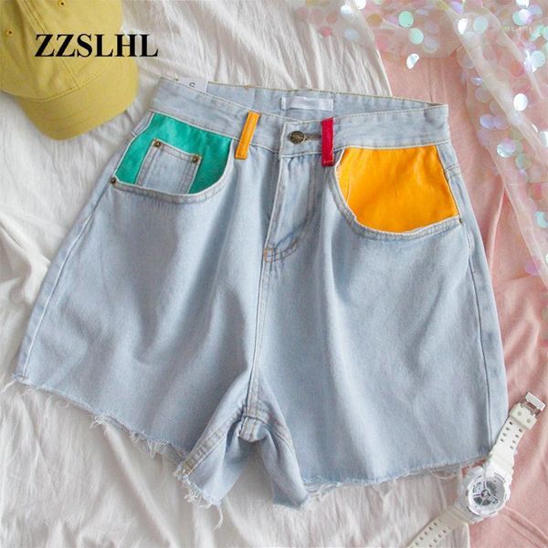 2021 women's summer denim shorts high waist shorts colorful pockets denim blue1, White;black
2021 women's summer denim shorts high waist shorts colorful pockets denim blue1, White;black