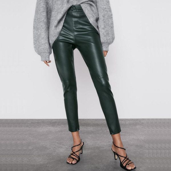 2020 new fashon womens autumn winter warm high waist black faux leather pants lady pu slim fit elastic pencil fleece trousers1, Black;white
2020 new fashon womens autumn winter warm high waist black faux leather pants lady pu slim fit elastic pencil fleece trousers1, Black;white