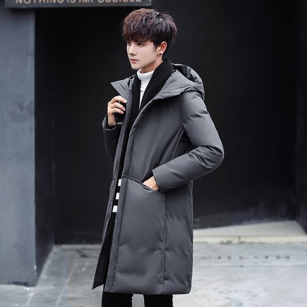 winter long coat male goose down jacket men hooded thick parkas mujer 201128, Black
winter long coat male goose down jacket men hooded thick parkas mujer 201128, Black