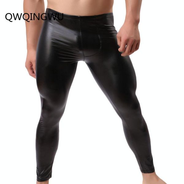 men long johns mens warm pants thin elastic line of men's fashion faux leather gay underwear tight legging long johns, Black;white
men long johns mens warm pants thin elastic line of men's fashion faux leather gay underwear tight legging long johns, Black;white