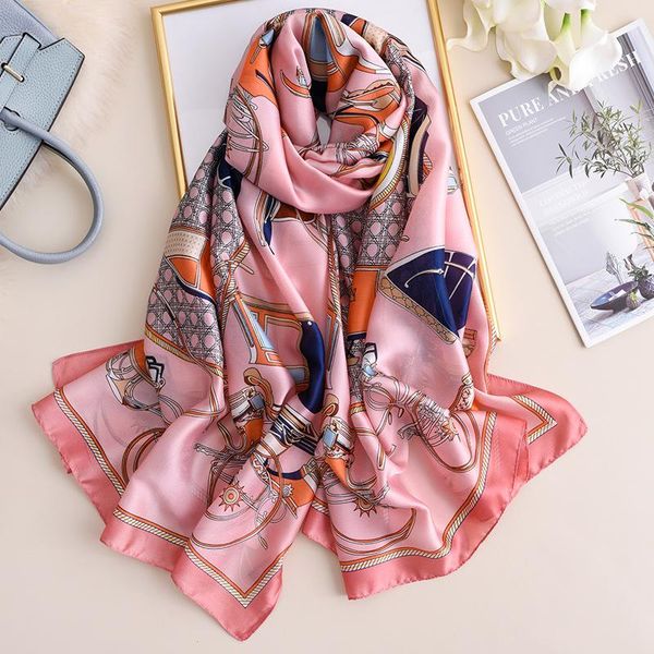 silk shawls for women classic carriage print foulard scarf lady pashmina winter wraps soft hijab bandana beach bufanda stole wmtlag, Blue;gray
silk shawls for women classic carriage print foulard scarf lady pashmina winter wraps soft hijab bandana beach bufanda stole wmtlag, Blue;gray