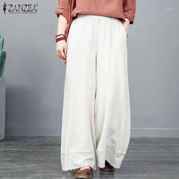 2020 zanzea vintage lace patchwork pants casual elastic waist long pantalon summer women solid wide leg trousers female turnip1, Black;white
2020 zanzea vintage lace patchwork pants casual elastic waist long pantalon summer women solid wide leg trousers female turnip1, Black;white