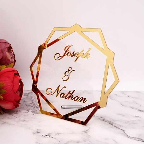 hexagon acrylic table standing custom wedding name personalized mirror frame acrylic word sign party decor with standing nail1
hexagon acrylic table standing custom wedding name personalized mirror frame acrylic word sign party decor with standing nail1