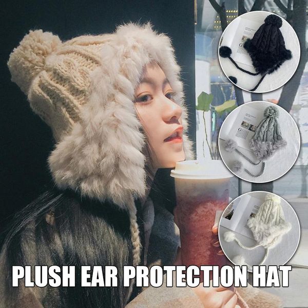 beanie/skull caps women girl knitted beanies hat with pom ball thick winter warm fur earflap skullies bonnet snow skiing, Blue;gray
beanie/skull caps women girl knitted beanies hat with pom ball thick winter warm fur earflap skullies bonnet snow skiing, Blue;gray