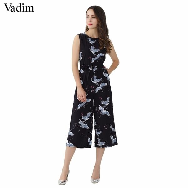 vadim women cute crane print jumpsuit sashes pockets sleeveless pleated rompers ladies vintage casual jumpsuits kz1016 y200106, Black;white
vadim women cute crane print jumpsuit sashes pockets sleeveless pleated rompers ladies vintage casual jumpsuits kz1016 y200106, Black;white