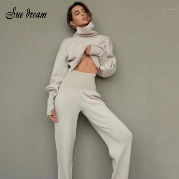 2020 autumn new women's turtleneck sweater 2 two-piece set lantern sleeve knitted pullover & high waist pants bodycon party set1, Gray
2020 autumn new women's turtleneck sweater 2 two-piece set lantern sleeve knitted pullover & high waist pants bodycon party set1, Gray