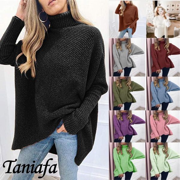 new women pullover casual knitted blouse fashion high neck loose knitwear autumn winter batwing sleeve sweater, White;black
new women pullover casual knitted blouse fashion high neck loose knitwear autumn winter batwing sleeve sweater, White;black