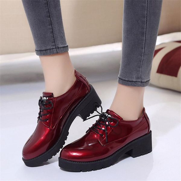 vintage lace up thick heels women pumps cut out oxford shoes patent leather high heels women round toe chunky platform shoes, Black
vintage lace up thick heels women pumps cut out oxford shoes patent leather high heels women round toe chunky platform shoes, Black