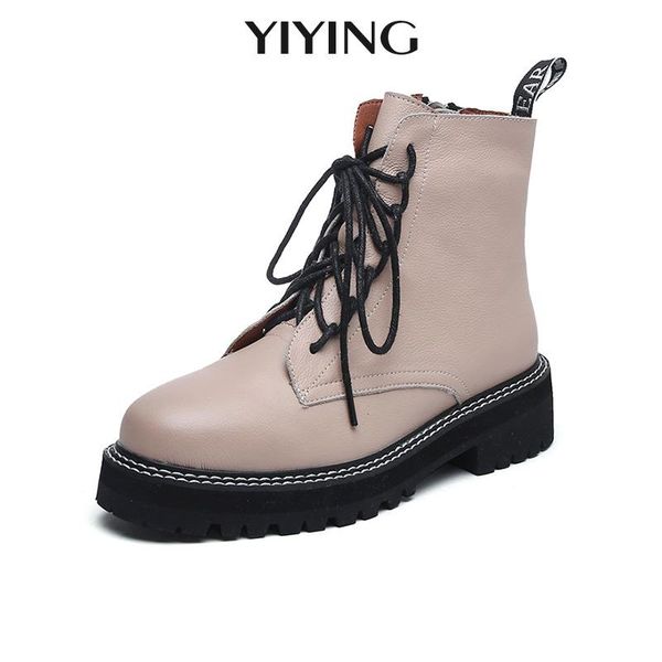 2020 genuine leather boots women shoes thick sole lace up autumn winter short ankle boots for women motorcycle, Black
2020 genuine leather boots women shoes thick sole lace up autumn winter short ankle boots for women motorcycle, Black