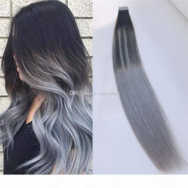 brazilian remy hair ombre color 2 dark brown fading to silver grey glue skin weft pu tape hair extensions 50g 20pcs, Black
brazilian remy hair ombre color 2 dark brown fading to silver grey glue skin weft pu tape hair extensions 50g 20pcs, Black