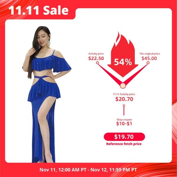 belly dance female elegant practice clothes suit oriental dancing long skirt profession competition performance clothing, Black;red 
belly dance female elegant practice clothes suit oriental dancing long skirt profession competition performance clothing, Black;red