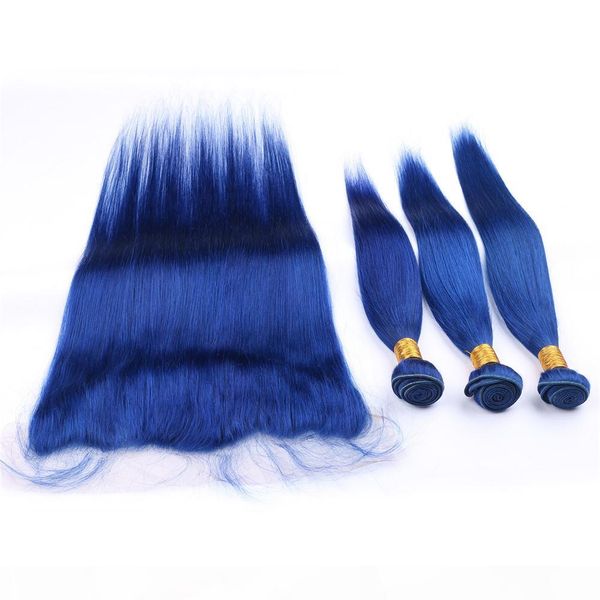 virgin brazilian dark blue human hair weaves 3 bundles with frontal silky straight pure blue 13x4 full lace frontal closure with hair wefts, Black;brown
virgin brazilian dark blue human hair weaves 3 bundles with frontal silky straight pure blue 13x4 full lace frontal closure with hair wefts, Black;brown