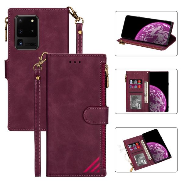 for samsung galaxy s20 ultra zipper multi-card slots horizontal flip pu leather case with holder card slots wallet lanyard p frame
for samsung galaxy s20 ultra zipper multi-card slots horizontal flip pu leather case with holder card slots wallet lanyard p frame