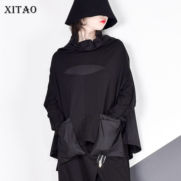 xitao harajuku patchwork pocket t shirt women stand collar plus size casual black streetwear female stitch korean summer lj200814, White
xitao harajuku patchwork pocket t shirt women stand collar plus size casual black streetwear female stitch korean summer lj200814, White