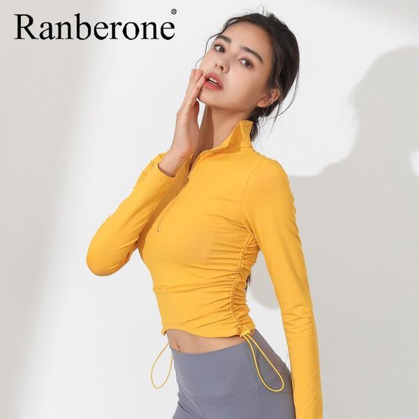 yoga outfits ranberone zipper drawstring running tight long sleeve t-shirt quick drying fitness sportswear solid gym clothing1, White;red
yoga outfits ranberone zipper drawstring running tight long sleeve t-shirt quick drying fitness sportswear solid gym clothing1, White;red