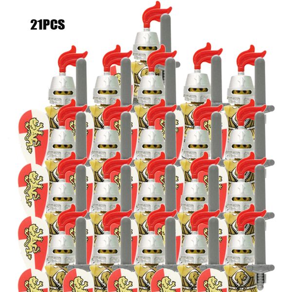 21pcs/lot castle royal king's knight rome spartacus medieval age soldiers red lion figures compatible building blocks kids toys x0102
21pcs/lot castle royal king's knight rome spartacus medieval age soldiers red lion figures compatible building blocks kids toys x0102