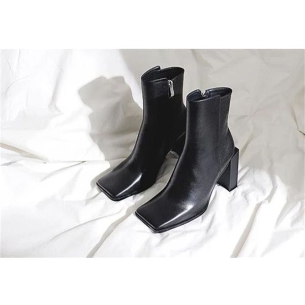 western punk autumn winter strange high heel black leather square toe mature shoes women 2020 ankle cowboy boots for women lj201030
western punk autumn winter strange high heel black leather square toe mature shoes women 2020 ankle cowboy boots for women lj201030