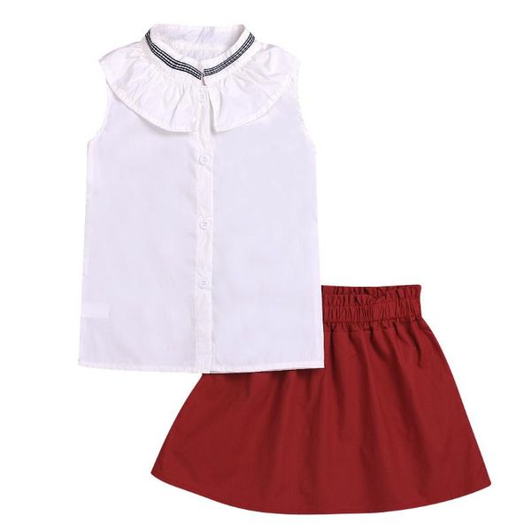clothing sets little girls summer skirt white sleeveless +red cute mini two piece outfits suits toddler girl clothes
clothing sets little girls summer skirt white sleeveless +red cute mini two piece outfits suits toddler girl clothes