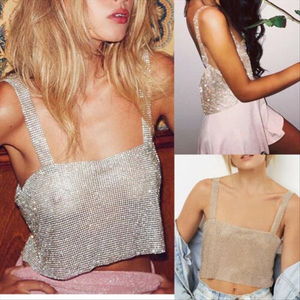 summer new style women nightclub party sparkly crystal rhinestone metal chainmail halter draped bra crop strap tube top, White
summer new style women nightclub party sparkly crystal rhinestone metal chainmail halter draped bra crop strap tube top, White