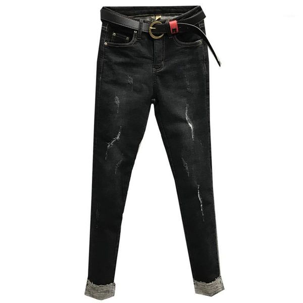 scratched warm jeans women winter mid waist skinny pencil jeans thick denim trousers women jean pants lady black1, Blue
scratched warm jeans women winter mid waist skinny pencil jeans thick denim trousers women jean pants lady black1, Blue