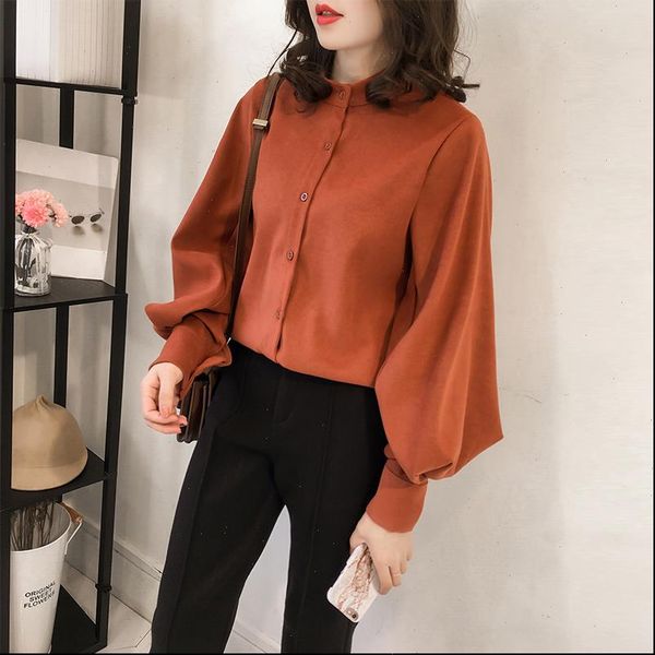 womens new fashion simple temperament pure color shirt female long sleeved shirt loose large size collar shirt casual wild, White
womens new fashion simple temperament pure color shirt female long sleeved shirt loose large size collar shirt casual wild, White