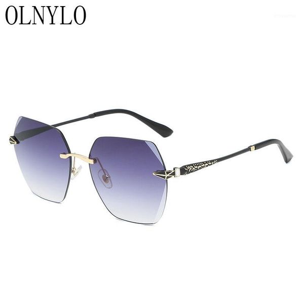 new vintage lady sunglasses women men brand designer rimless frame sun glasses outdoor drivers retro uv4001, White;black
new vintage lady sunglasses women men brand designer rimless frame sun glasses outdoor drivers retro uv4001, White;black