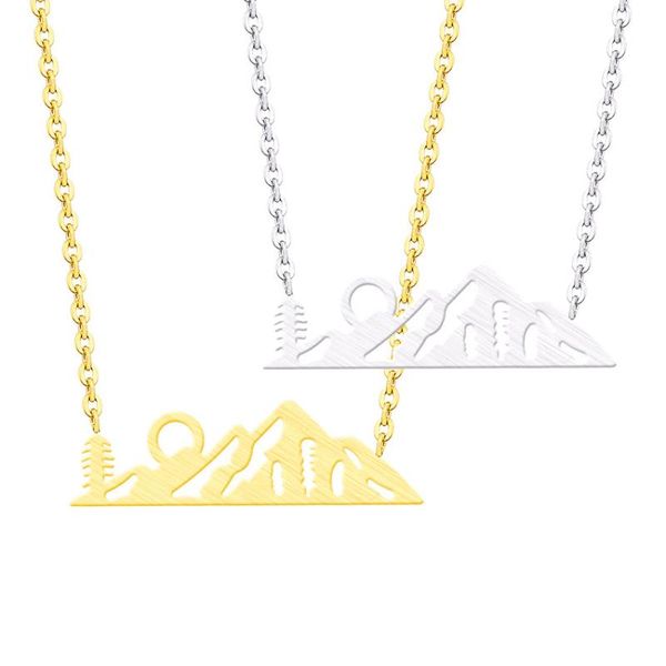pendant necklaces geometric creative jewelry mountains necklace sunrise and sunset nature charm inspirational ketting stainless steel, Silver
pendant necklaces geometric creative jewelry mountains necklace sunrise and sunset nature charm inspirational ketting stainless steel, Silver