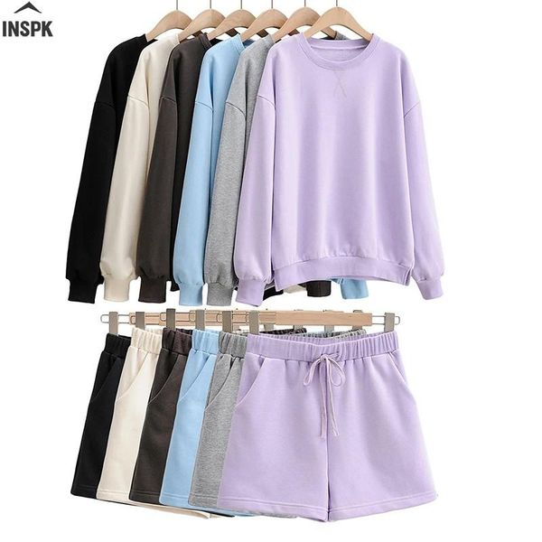 gym clothing inspk solid casual tracksuit pure colors loose pullovers +high waisted shorts 2021 sweatshirts pullover hoodies suit, White;black
gym clothing inspk solid casual tracksuit pure colors loose pullovers +high waisted shorts 2021 sweatshirts pullover hoodies suit, White;black