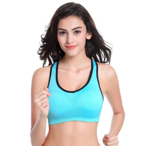 women sports bra breathable wirepadded push up for outdoor running yoga sports wear, White;black
women sports bra breathable wirepadded push up for outdoor running yoga sports wear, White;black