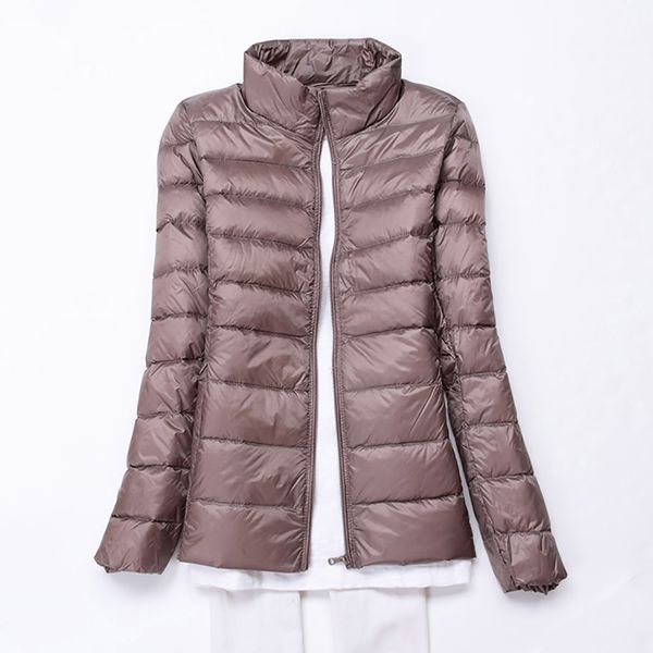 winter women ultra light down jacket 90% duck down jackets coat long sleeve warm slim coat parka female solid portabl outwear t200319, Black;brown
winter women ultra light down jacket 90% duck down jackets coat long sleeve warm slim coat parka female solid portabl outwear t200319, Black;brown