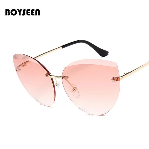 sunglasses boyseen fashion female cat's eye brand original design ultra-light frameless glasses lenses 2299, White;black
sunglasses boyseen fashion female cat's eye brand original design ultra-light frameless glasses lenses 2299, White;black