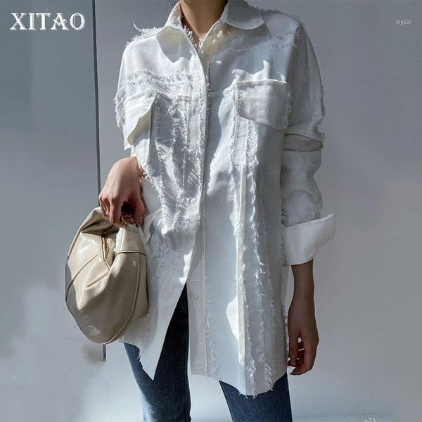 xitao casual tassel casual blouse women tide fashion new turn down collar long sleeve personality pocket single breasted zxr12631, White
xitao casual tassel casual blouse women tide fashion new turn down collar long sleeve personality pocket single breasted zxr12631, White