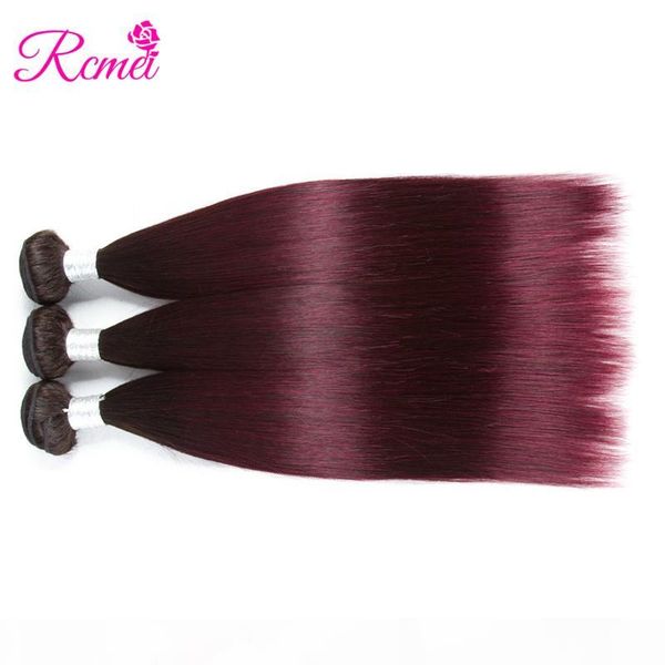 rcmei 2 tone ombre hair bundles 3 bundles deals brazilian straight human hair extensions 1b 99j pre-colored 3pcs lot, Black
rcmei 2 tone ombre hair bundles 3 bundles deals brazilian straight human hair extensions 1b 99j pre-colored 3pcs lot, Black