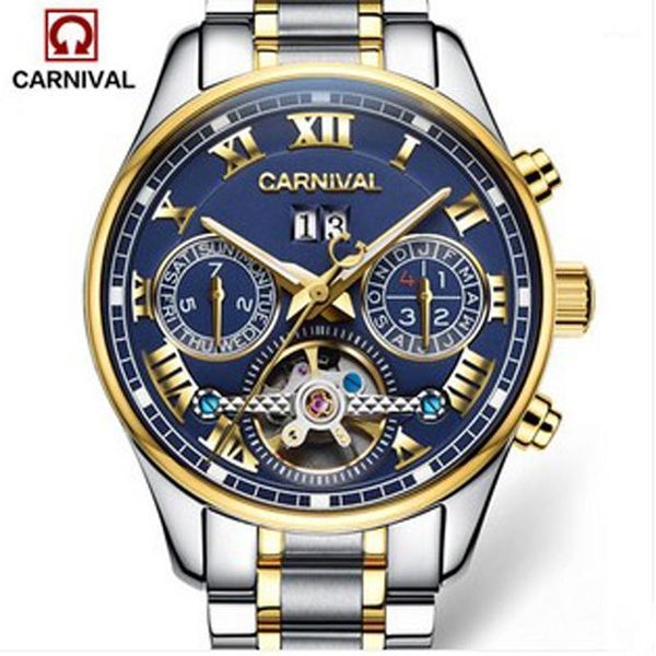 wristwatches carnival tourbillon mechanical automatic watches fashion men army sports waterproof luminous watch luxury steel1, Slivery;brown
wristwatches carnival tourbillon mechanical automatic watches fashion men army sports waterproof luminous watch luxury steel1, Slivery;brown