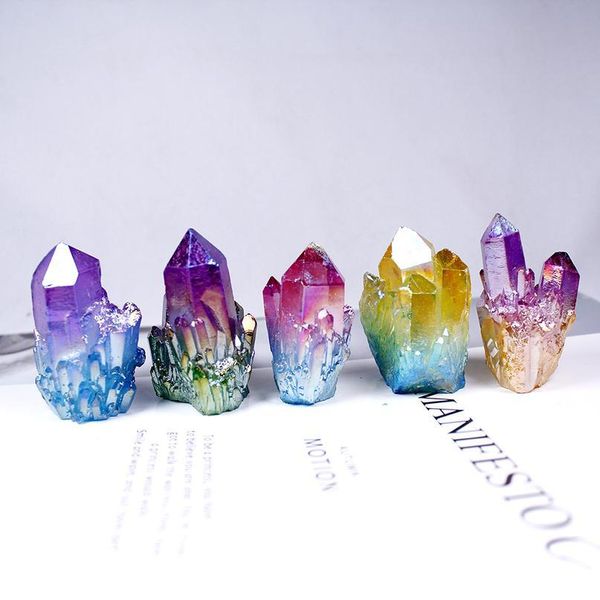 natural crystal quartz colour cluster mineral specimen healing brand new multi color electroplating stone home sto qyltvq, Black
natural crystal quartz colour cluster mineral specimen healing brand new multi color electroplating stone home sto qyltvq, Black