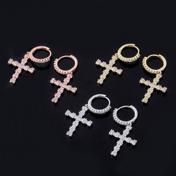 hip hop drop earrings luxury bling zircon earrings fashion 18k gold rhodium plated cross earrings for men women, Silver
hip hop drop earrings luxury bling zircon earrings fashion 18k gold rhodium plated cross earrings for men women, Silver