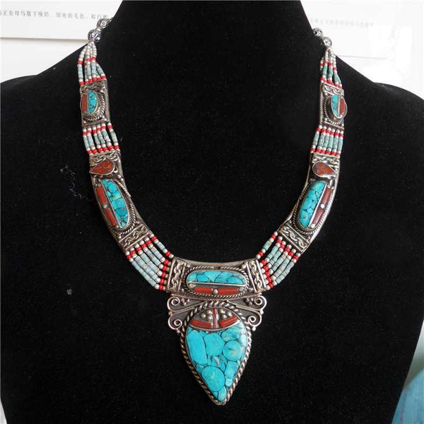 tnl200 real tibetan jewelry0 nepal vintage inlay colorful stone pendants necklace ethnic boho fashion 0927, Silver
tnl200 real tibetan jewelry0 nepal vintage inlay colorful stone pendants necklace ethnic boho fashion 0927, Silver