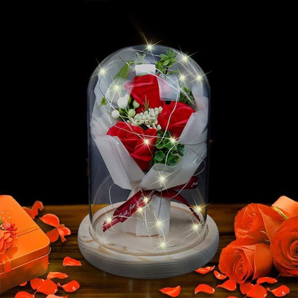 creative two flowers red rose led light summit base glass for mother valentine's day present
creative two flowers red rose led light summit base glass for mother valentine's day present