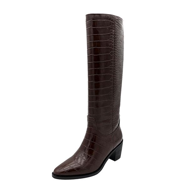 boots 2021 fashion genuine leather women knee high warm heels night club shoes woman classic big size western, Black
boots 2021 fashion genuine leather women knee high warm heels night club shoes woman classic big size western, Black