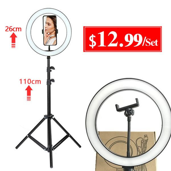 led selfie ring light for live stream/makeup/video dimmable beauty ringlight with tripod stand 26cm ringlight pgraphic lighting lamp
led selfie ring light for live stream/makeup/video dimmable beauty ringlight with tripod stand 26cm ringlight pgraphic lighting lamp