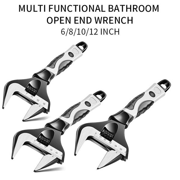 adjustable wrench stainless steel wrench with precise design handle and measuring scale plumbing repair tool
adjustable wrench stainless steel wrench with precise design handle and measuring scale plumbing repair tool