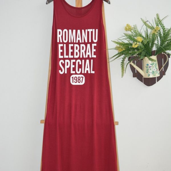 summer 2019 thin modal letter print sleeveless vest a-line long skirt korean dress dressvest dress loose bottomed skirt fwmab, Black;gray
summer 2019 thin modal letter print sleeveless vest a-line long skirt korean dress dressvest dress loose bottomed skirt fwmab, Black;gray