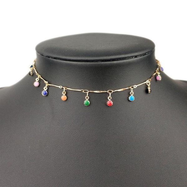 gothic bohemian gold necklace for women charming colorful stone chains chockers necklace handmade party jewelry collares gift, Golden;silver
gothic bohemian gold necklace for women charming colorful stone chains chockers necklace handmade party jewelry collares gift, Golden;silver