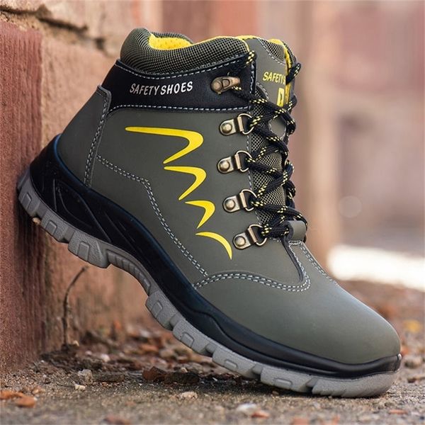 men high-puncture proof steel toe work indestructible waterproof safety shoes wearable winter boots hiking sneakers y200915, Black;brown
men high-puncture proof steel toe work indestructible waterproof safety shoes wearable winter boots hiking sneakers y200915, Black;brown