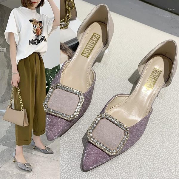 dress shoes spring 2021 versatile rhinestone middle heel pointed thin shallow mouth french high womens heels1, Black
dress shoes spring 2021 versatile rhinestone middle heel pointed thin shallow mouth french high womens heels1, Black