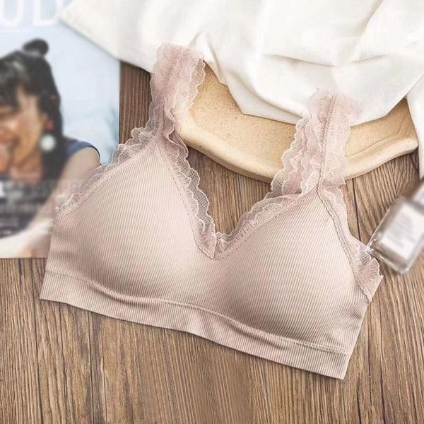 lace strap bras women seamless bra push up one piece pad bralette v shape brassiere breathable comfy sleep underwear femme, Black;white
lace strap bras women seamless bra push up one piece pad bralette v shape brassiere breathable comfy sleep underwear femme, Black;white